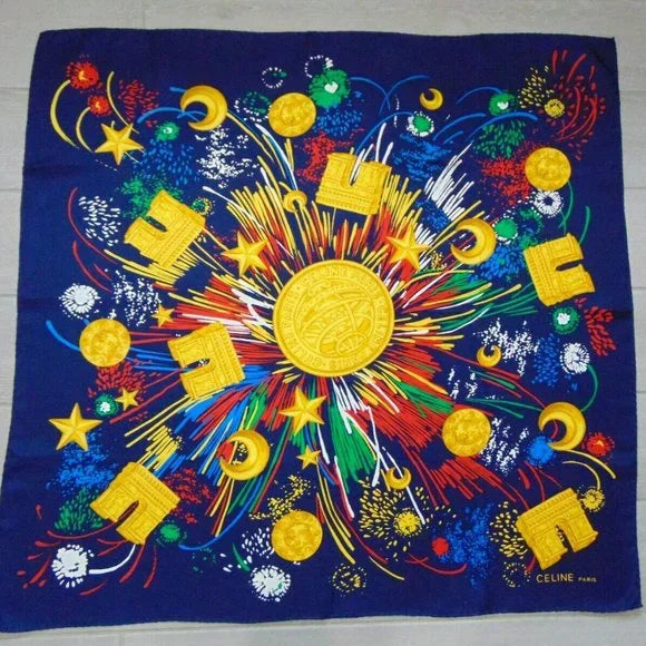 CELINE - Paris Silk Scarf