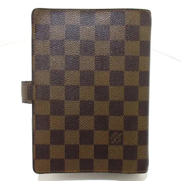 LOUIS VUITTON -  Agenda MM Damier Ebene