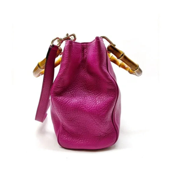 GUCCI - Bamboo Purple Leather