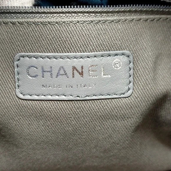 CHANEL - Wild Stitch Leather Lambskin Blue Handbag