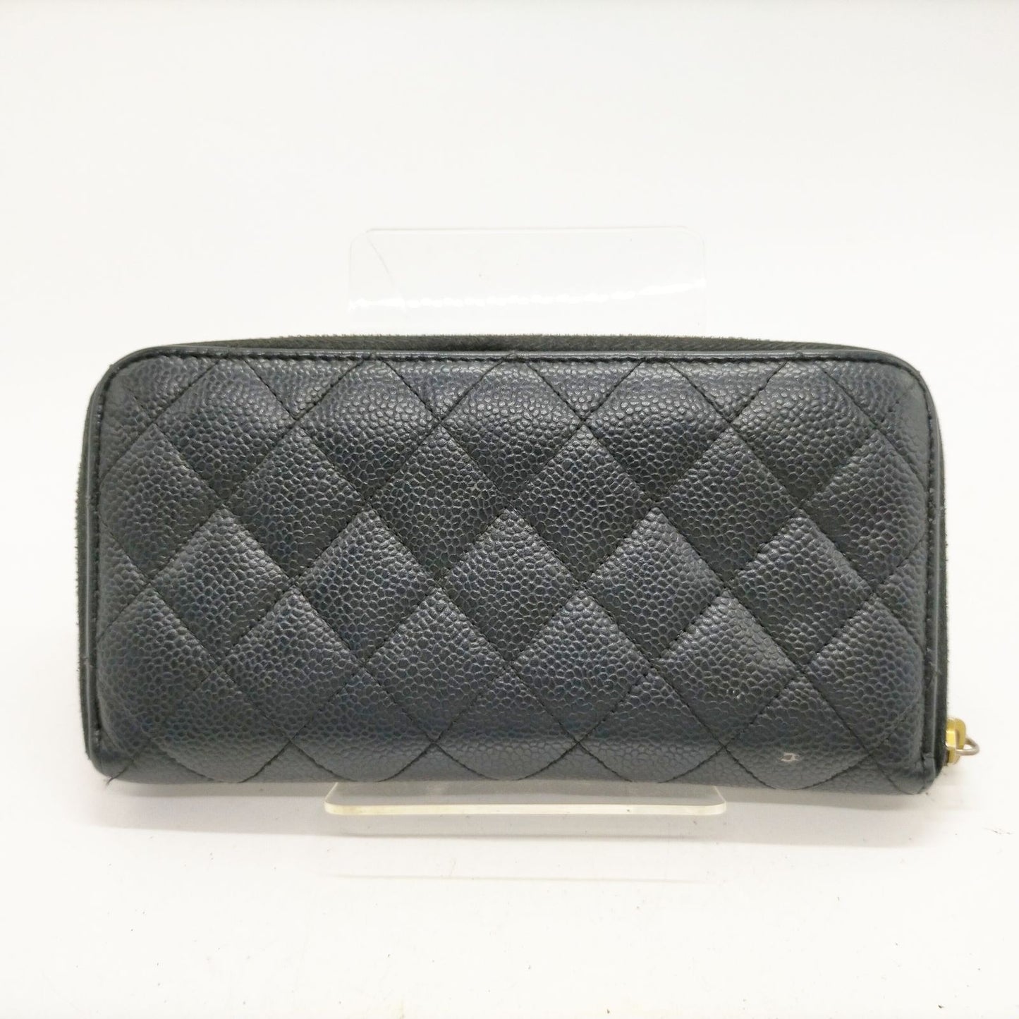 CHANEL - Matelasse Caviar Skin Around Zip Long Wallet