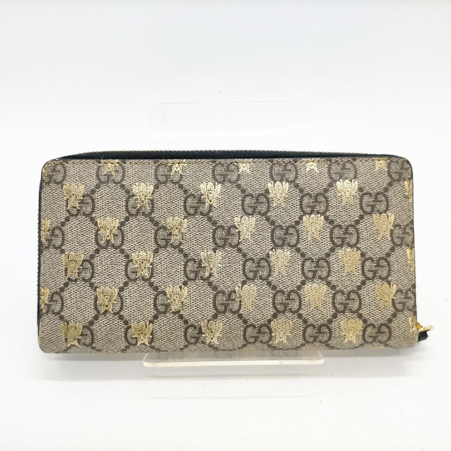 GUCCI - GG Supreme Bees Zip Around Wallet