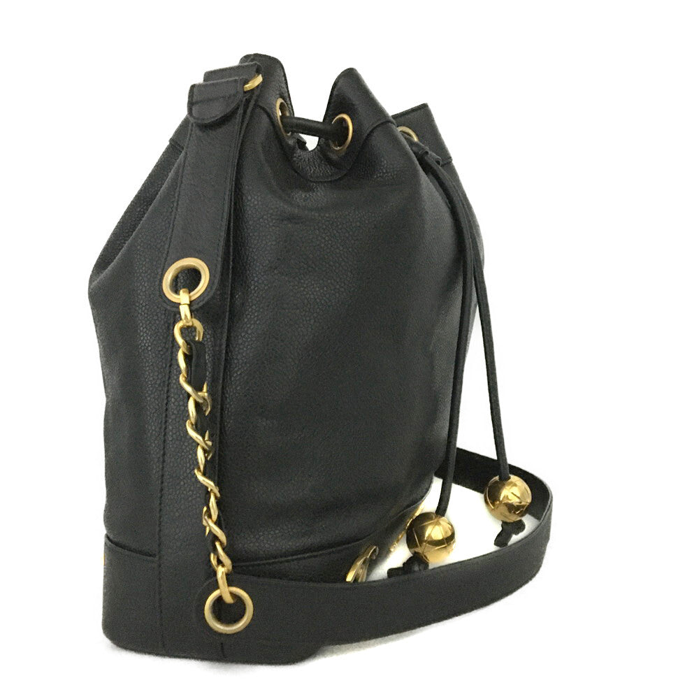 CHANEL - Triple Coco Mark Drawstring Shoulder Bag