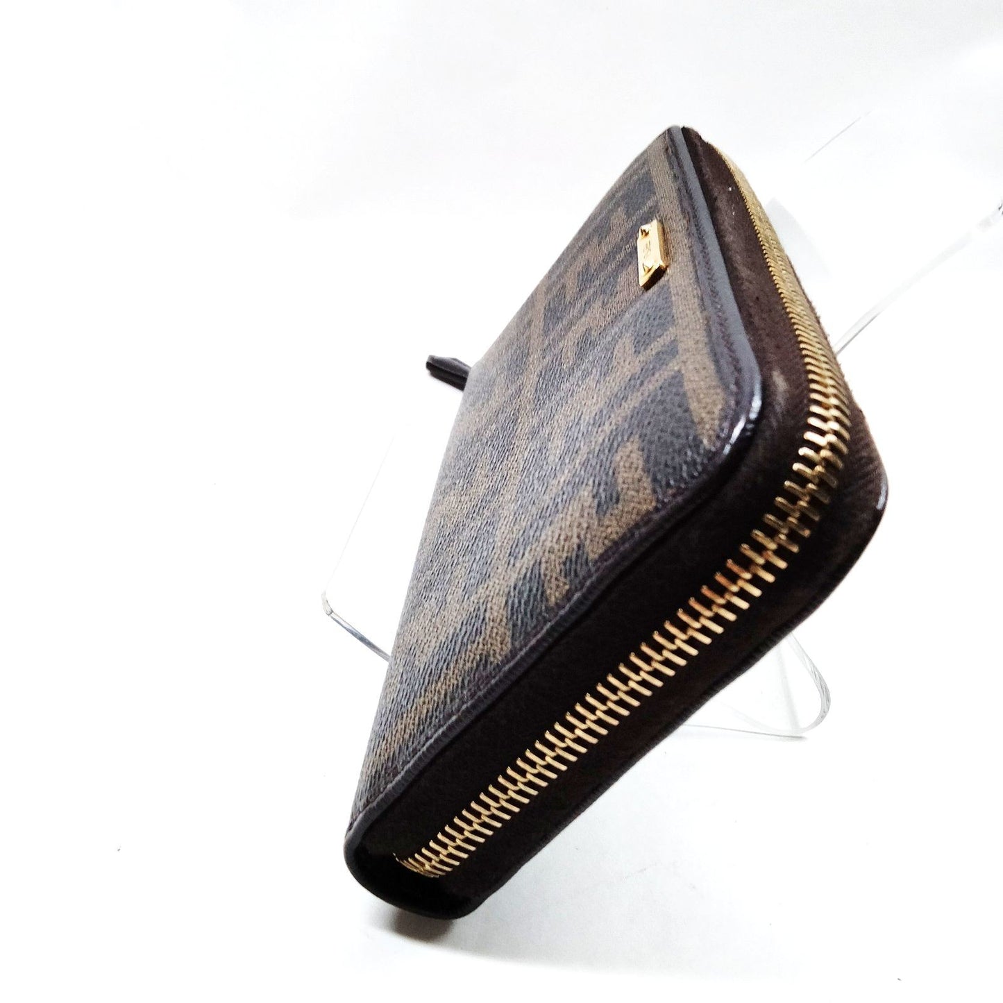 FENDI - Zucca Spalmati Vitello Elite Zip Around Wallet