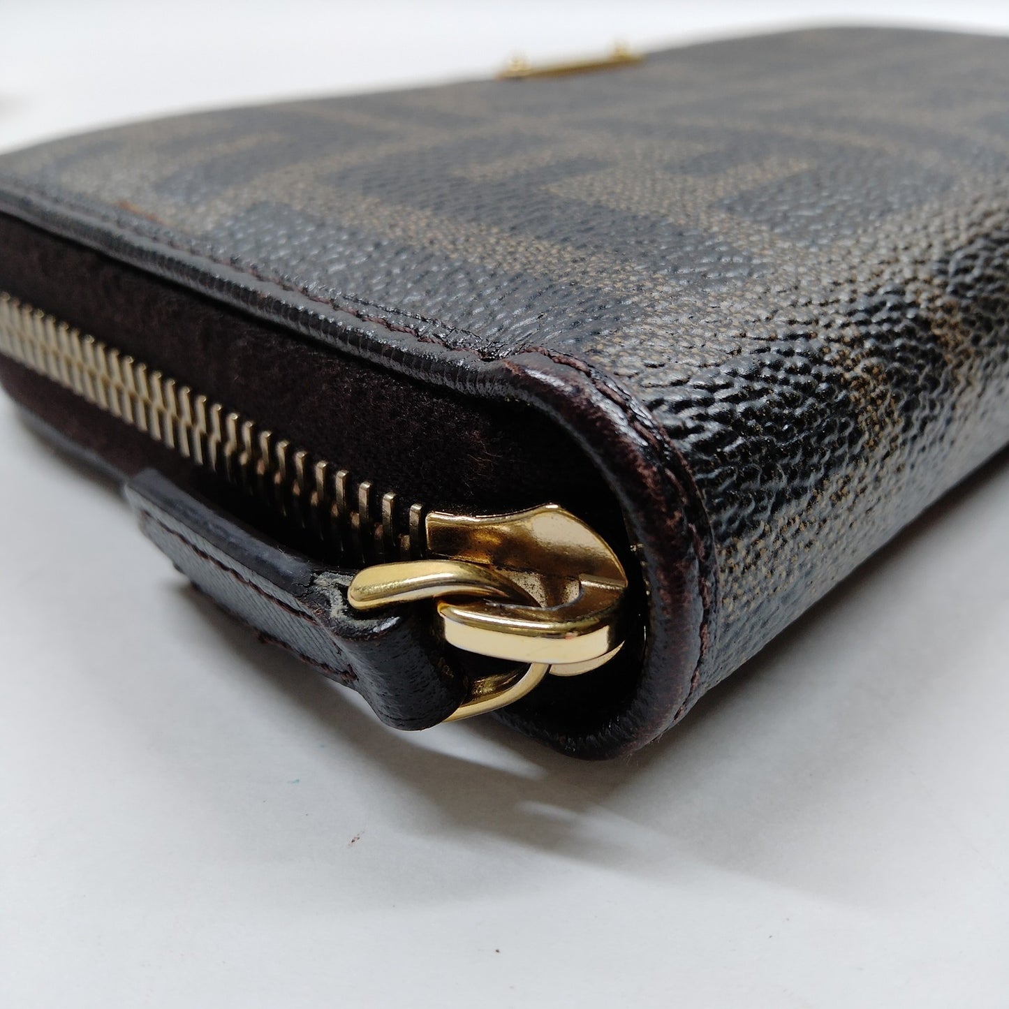 FENDI - Zucca Spalmati Vitello Elite Zip Around Wallet