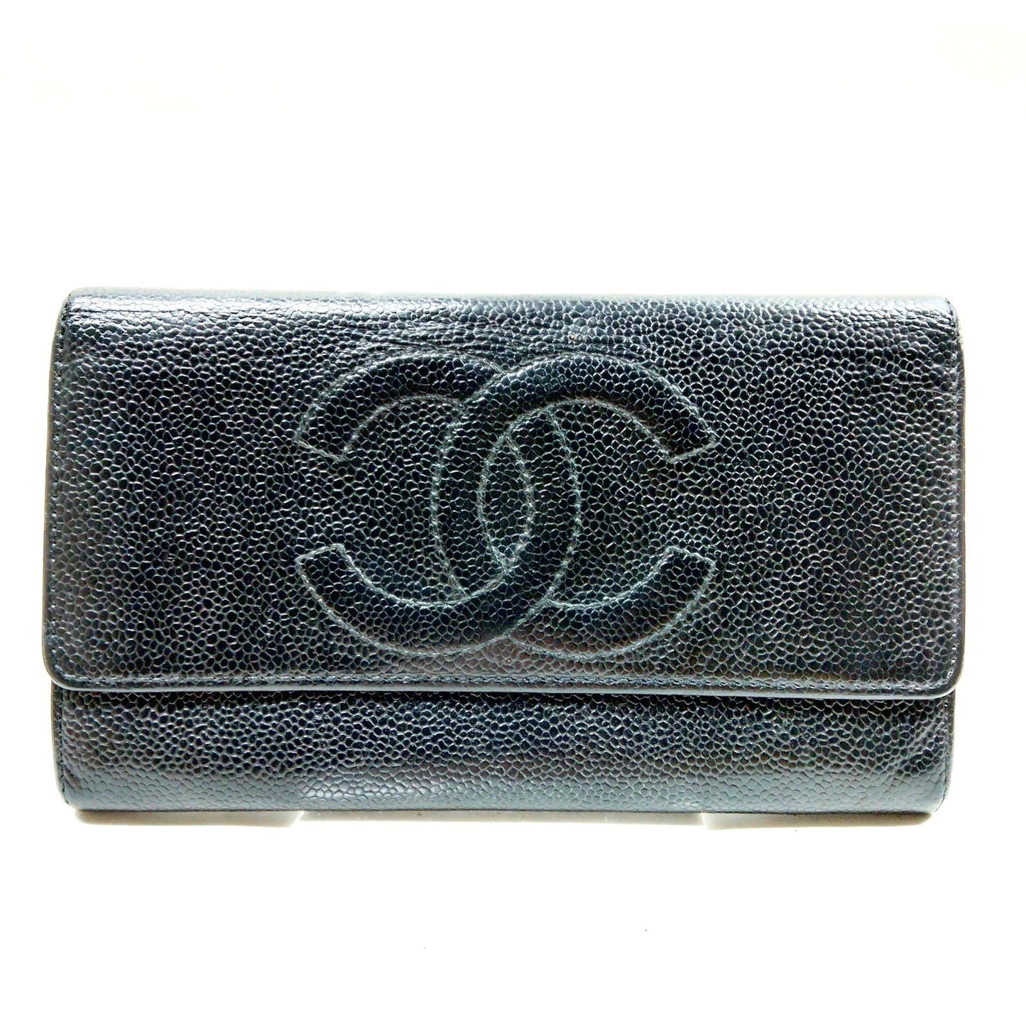 CHANEL - Coco Long Caviar Wallet