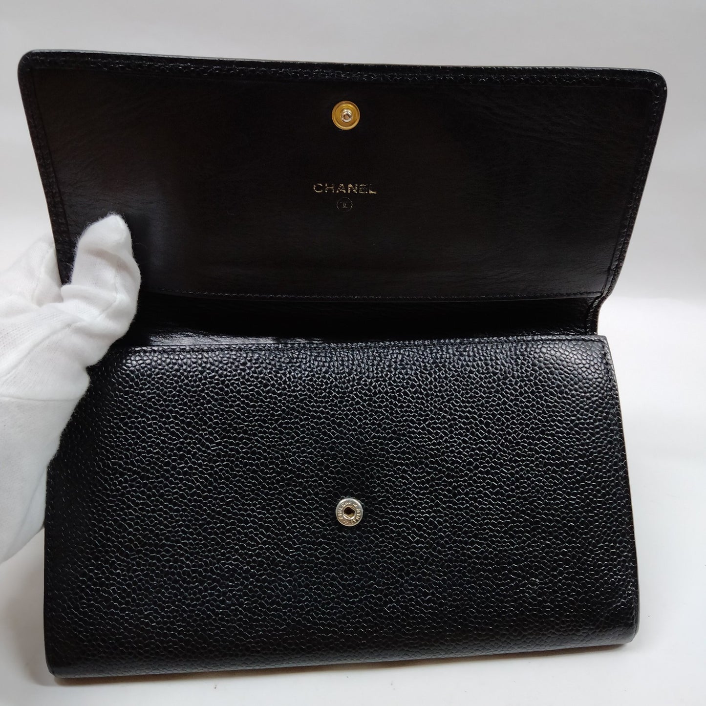CHANEL - Coco Long Caviar Wallet