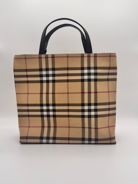 BURBERRY - Vintage Check Top Handle Tote