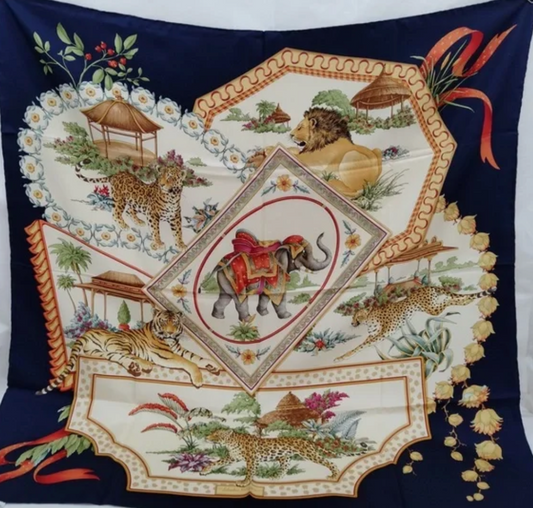 SALVATORE FERRAGAMO - Circus Animals Twilly