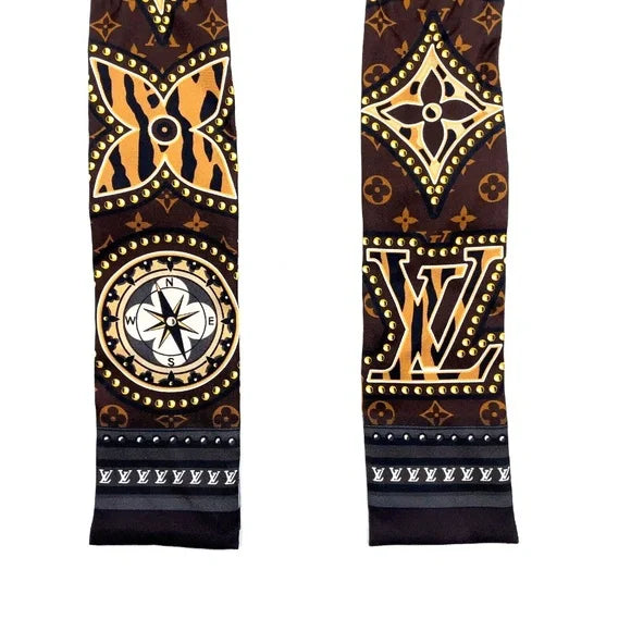 LOUIS VUITTON - Bandeau Brown Scarf