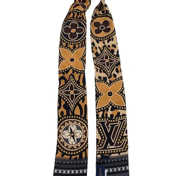 LOUIS VUITTON - Bandeau Brown Scarf