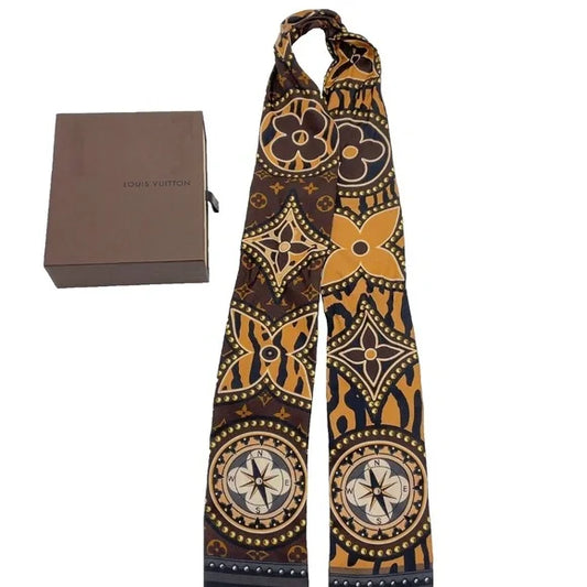 LOUIS VUITTON - Bandeau Brown Scarf