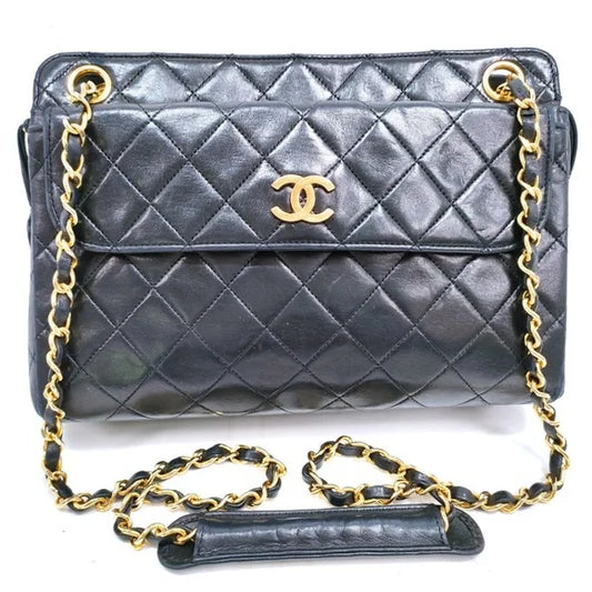 CHANEL - Shoulder Lamb Skin Bag