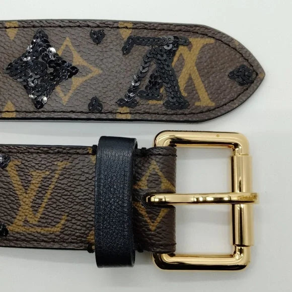 LOUIS VUITTON - Monogram Sequins Eclipse Belt