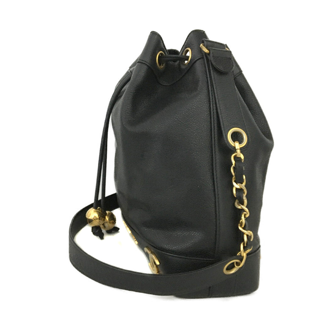 CHANEL - Triple Coco Mark Drawstring Shoulder Bag