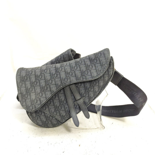 DIOR - Saddle Bag Black Dior Oblique Jacquard