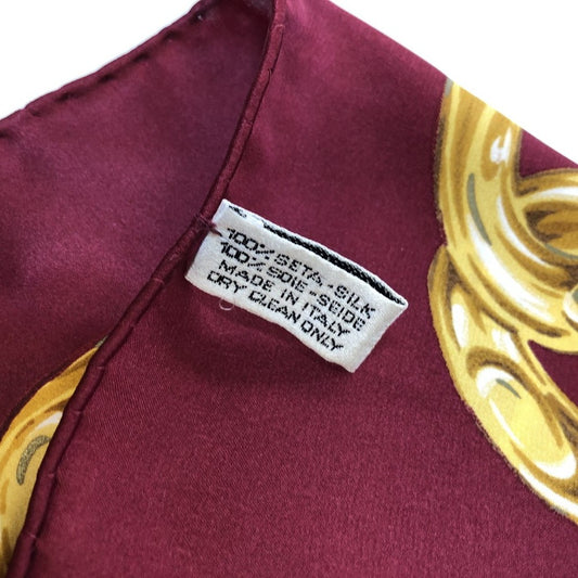 CHANEL - Camellia Chain Print Silk